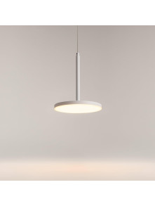 Lampa wisząca Plato LED 3000K - płaski dyskowy klosz, 12W, biała - Maytoni Lampa wisząca Plato LED 3000K - płaski dyskowy klosz, 12W, biała - Maytoni