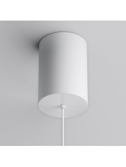 Lampa wisząca Plato LED 3000K - płaski dyskowy klosz, 12W, biała - Maytoni