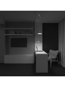 Lampa wisząca Plato LED 3000K - płaski dyskowy klosz, 12W, biała - Maytoni Lampa wisząca Plato LED 3000K - płaski dyskowy klosz, 12W, biała - Maytoni