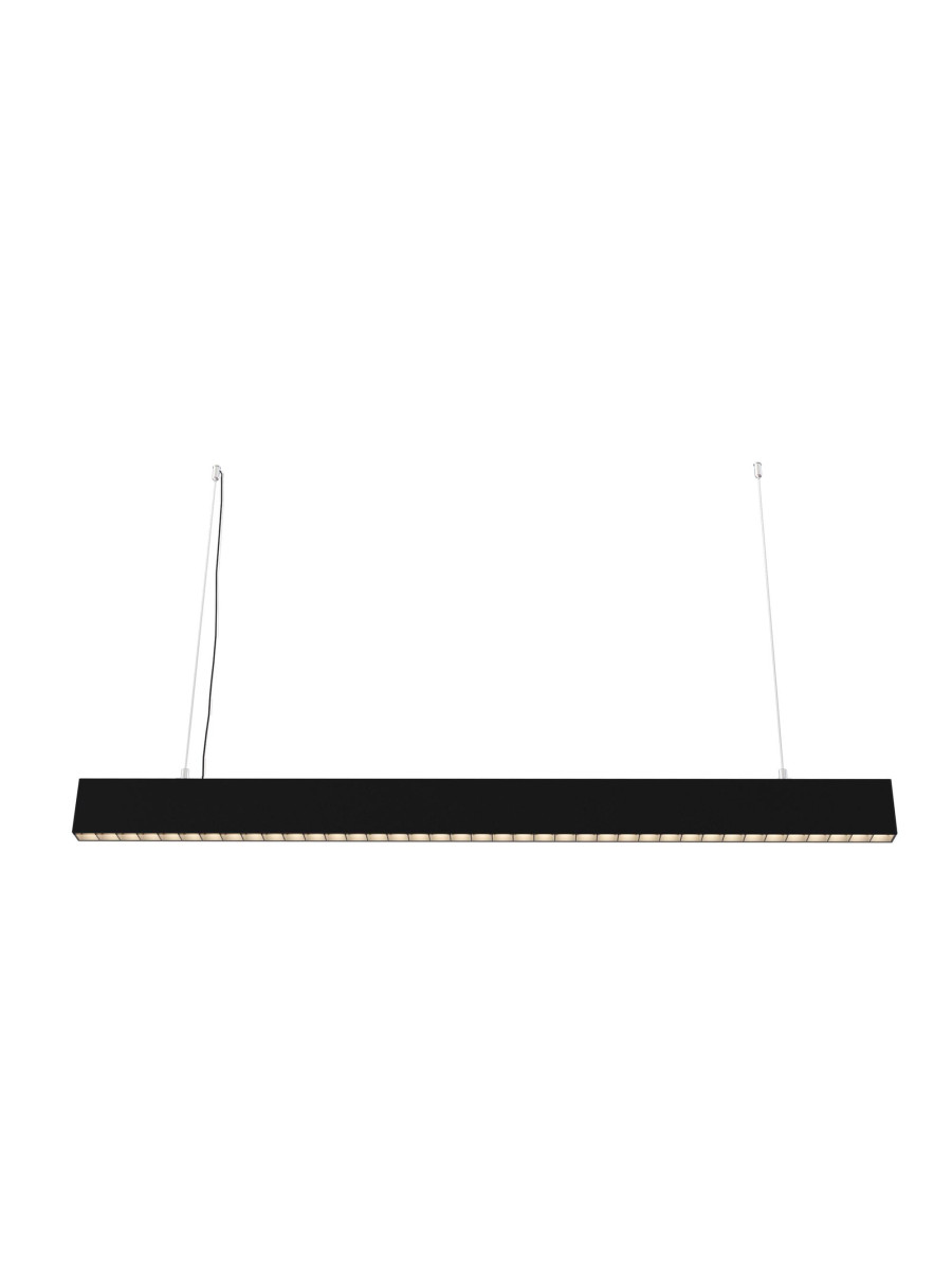 Lampa wisząca LED Points – liniowa, nad stół, kierunkowe światło, 40W, 4000K, 3400 lm, czarna