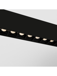 Lampa wisząca LED Points – liniowa, nad stół, kierunkowe światło, 40W, 4000K, 3400 lm, czarna