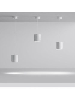 Lampa wisząca Polar – cylindryczna (tuba), kierunkowe światło, GX53, biała - Maytoni