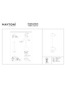 Lampa wisząca Polar – cylindryczna (tuba), kierunkowe światło, GX53, biała - Maytoni Lampa wisząca Polar – cylindryczna (tuba), kierunkowe światło, GX53, biała - Maytoni