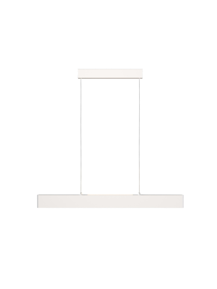 Lampa wisząca Step LED - płaska belka (91 cm) nad wyspę, 3000K, 23W, biała - Maytoni