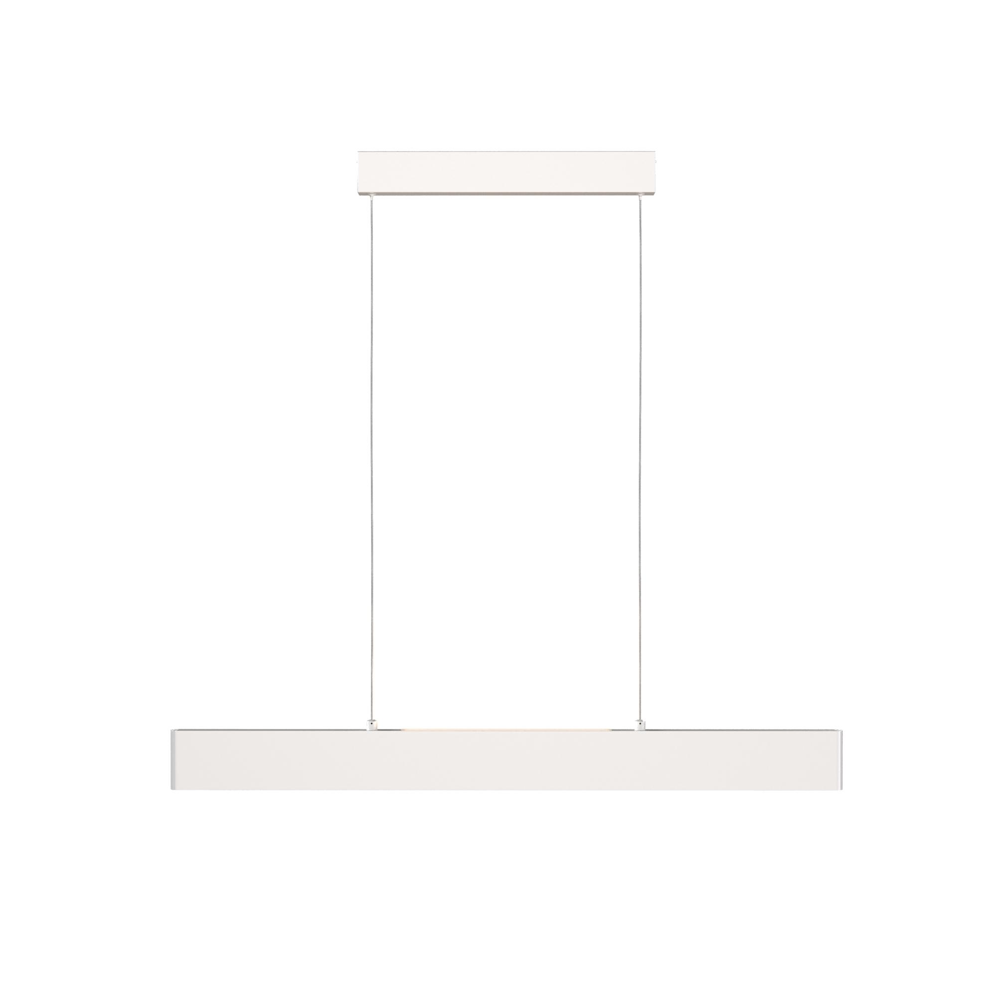 Lampa wisząca Step LED - płaska belka (91 cm) nad wyspę, 3000K, 23W, biała - Maytoni