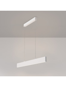 Lampa wisząca Step LED - płaska belka (91 cm) nad wyspę, 3000K, 23W, biała - Maytoni Lampa wisząca Step LED - płaska belka (91 cm) nad wyspę, 3000K, 23W, biała - Maytoni