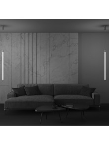 Lampa wisząca LED Ray – liniowa, pionowa, 360°, światło rozproszone, 20W, 3000K, 2120 lm, biała