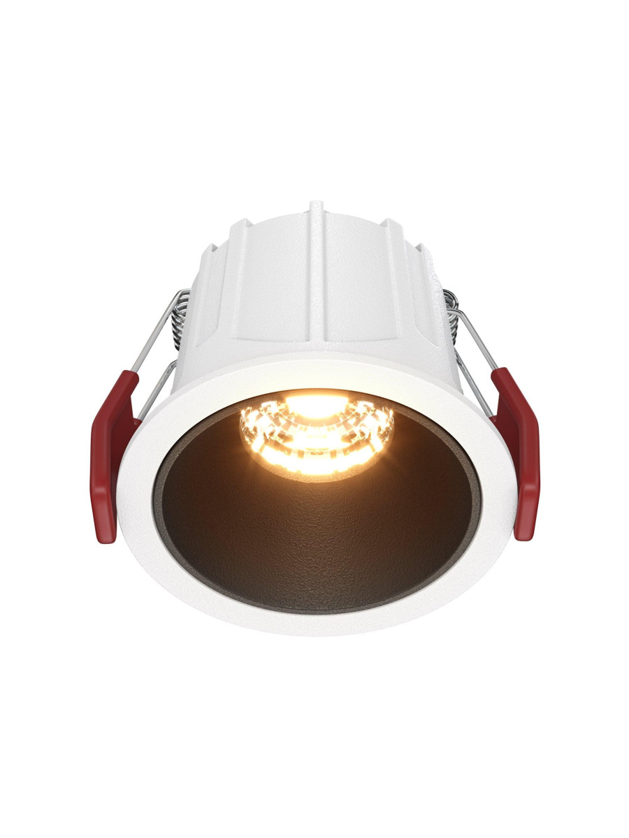 Oprawa wpuszczana LED Alfa (oczko sufitowe) – okrągła, głęboka, 10W, 2700K, kąt 36°, biało-czarna