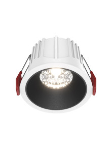 Oprawa wpuszczana LED Alfa (oczko sufitowe) – okrągła, głęboka, 15W, 4000K, kąt 36°, ściemnialna, biało-czarna