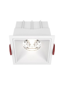 Oprawa wpuszczana LED Alfa – kwadratowa, 15W, 4000K, kąt 36°, ściemnialna, biała