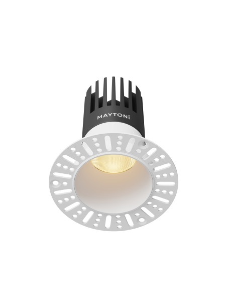 Oprawa wpuszczana LED Dip (oczko sufitowe), głęboka, do zabudowy GK - z kołnierzem, 15W, 2700K, kąt 50°, biała Oprawa wpuszczana LED Dip (oczko sufitowe), głęboka, do zabudowy GK - z kołnierzem, 15W, 2700K, kąt 50°, biała