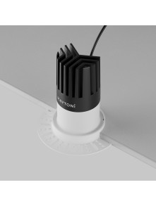 Oprawa wpuszczana LED Dip (oczko sufitowe), głęboka, do zabudowy GK - z kołnierzem, 15W, 2700K, kąt 50°, biała Oprawa wpuszczana LED Dip (oczko sufitowe), głęboka, do zabudowy GK - z kołnierzem, 15W, 2700K, kąt 50°, biała