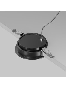 Oprawa wpuszczana LED Lens – 12W, 3000K, kąt 70°, regulowana, IP44, czarna