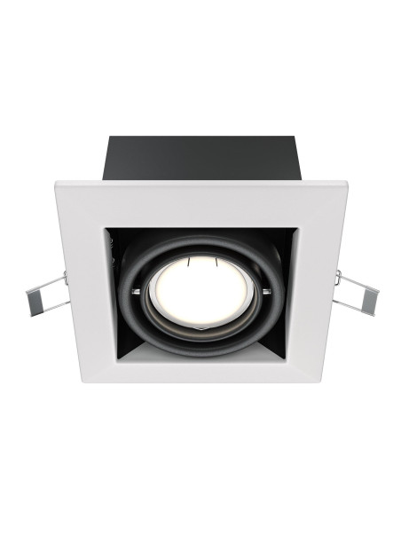 Oprawa wpuszczana Metal Modern – 1 x GU10, głęboka, regulowana, biało-czarna Oprawa wpuszczana Metal Modern – 1 x GU10, głęboka, regulowana, biało-czarna