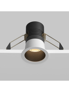 Oprawa wpuszczana LED Minor – 9W, 3000K, kąt 24°, biała z czarnym środkiem