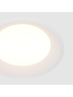 Oprawa wpuszczana LED Okno 1800 lm – okrągła, 24W, 4000K, kąt 100°, IP44, mleczna blenda, biała