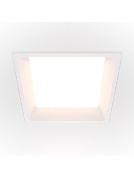 Oprawa wpuszczana LED Okno 1800 lm – kwadratowa, 24W, 3000K, kąt 120°, mleczna blenda, biała Oprawa wpuszczana LED Okno 1800 lm – kwadratowa, 24W, 3000K, kąt 120°, mleczna blenda, biała