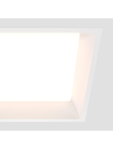 Oprawa wpuszczana LED Okno 1800 lm – kwadratowa, głęboka, 24W, 4000K, kąt 100°, IP44, mleczna blenda, biała Oprawa wpuszczana LED Okno 1800 lm – kwadratowa, głęboka, 24W, 4000K, kąt 100°, IP44, mleczna blenda, biała