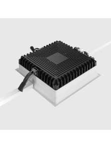 Oprawa wpuszczana LED Okno 1800 lm – kwadratowa, głęboka, 24W, 4000K, kąt 100°, IP44, mleczna blenda, biała Oprawa wpuszczana LED Okno 1800 lm – kwadratowa, głęboka, 24W, 4000K, kąt 100°, IP44, mleczna blenda, biała