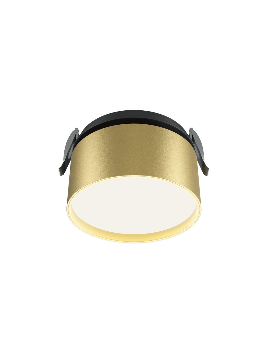 Oprawa wpuszczana LED Onda – okrągła, 12W, 4000K, kąt 120°, złota