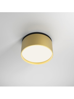 Oprawa wpuszczana LED Onda – okrągła, 12W, 4000K, kąt 120°, złota