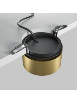 Oprawa wpuszczana LED Onda – okrągła, 12W, 4000K, kąt 120°, złota