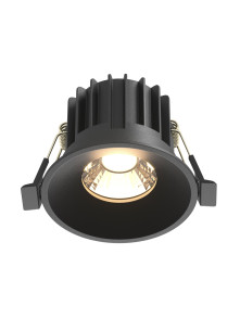 Oprawa wpuszczana LED Round (oczko sufitowe) – okrągła, głęboka, 12W, 3000K, kąt 50°, czarna