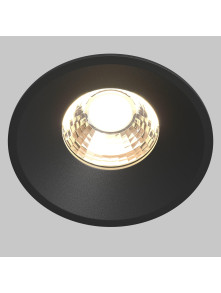 Oprawa wpuszczana LED Round (oczko sufitowe) – okrągła, głęboka, 12W, 3000K, kąt 50°, czarna