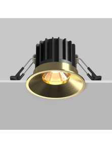 Oprawa wpuszczana LED Round (oczko sufitowe) – okrągła, głęboka, 12W, 3000K, kąt 50°, mosiężna Oprawa wpuszczana LED Round (oczko sufitowe) – okrągła, głęboka, 12W, 3000K, kąt 50°, mosiężna