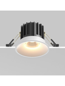 Oprawa wpuszczana LED Round (oczko sufitowe) – okrągła, głęboka, 12W, 3000K, kąt 50°, biała
