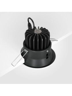 Oprawa wpuszczana LED Yin – ściemnialne oczko, 12W, 3000K, kąt 60°, biała