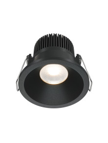 Oprawa wpuszczana LED Zoom (oczko łazienkowe) – okrągła, głęboka, 6W, 3000K, kąt 60°, ściemnialna, IP65, czarna