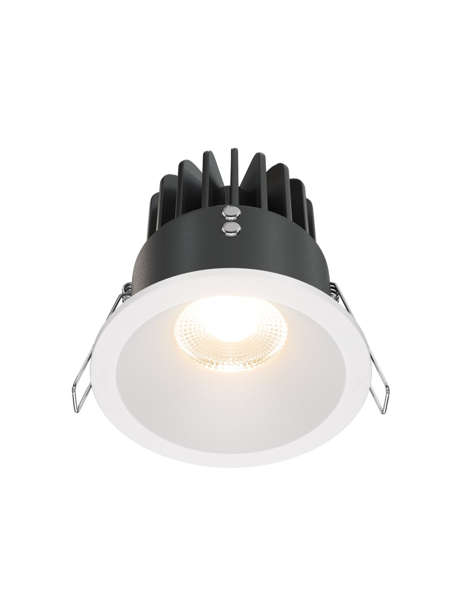 Oprawa wpuszczana LED Zoom (oczko łazienkowe) – okrągła, głęboka, 12W, 3000K, kąt 60°, ściemnialna, IP65, biała