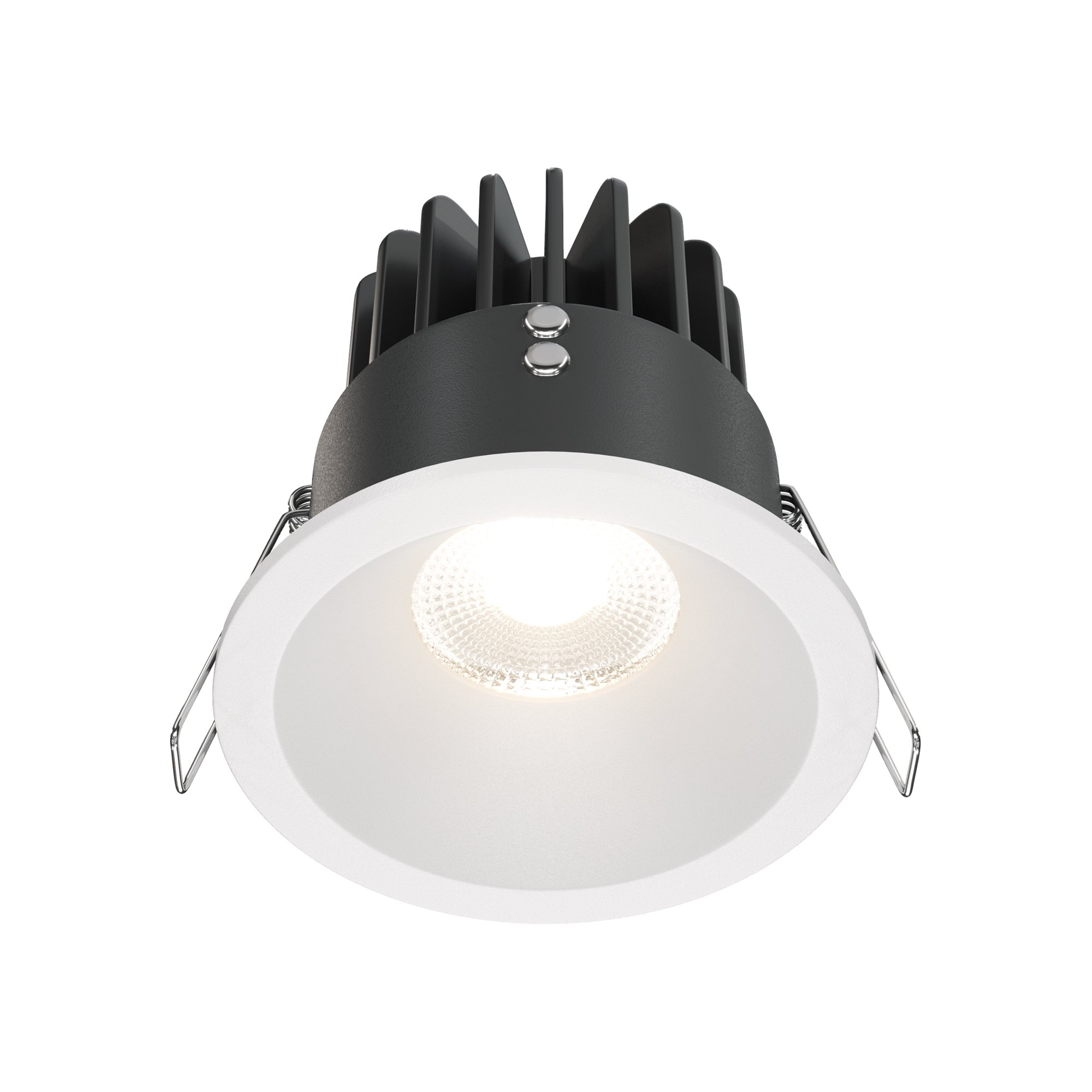 Oprawa wpuszczana LED Zoom (oczko łazienkowe) – okrągła, głęboka, 12W, 4000K, kąt 60°, ściemnialna, IP65, biała