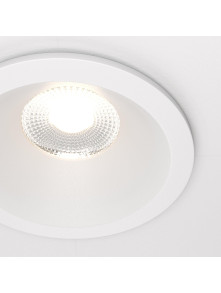 Oprawa wpuszczana LED Zoom (oczko łazienkowe) – okrągła, głęboka, 12W, 4000K, kąt 60°, ściemnialna, IP65, biała Oprawa wpuszczana LED Zoom (oczko łazienkowe) – okrągła, głęboka, 12W, 4000K, kąt 60°, ściemnialna, IP65, biała