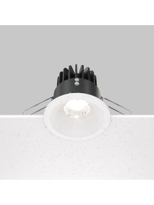 Oprawa wpuszczana LED Zoom (oczko łazienkowe) – okrągła, głęboka, 12W, 4000K, kąt 60°, ściemnialna, IP65, biała Oprawa wpuszczana LED Zoom (oczko łazienkowe) – okrągła, głęboka, 12W, 4000K, kąt 60°, ściemnialna, IP65, biała