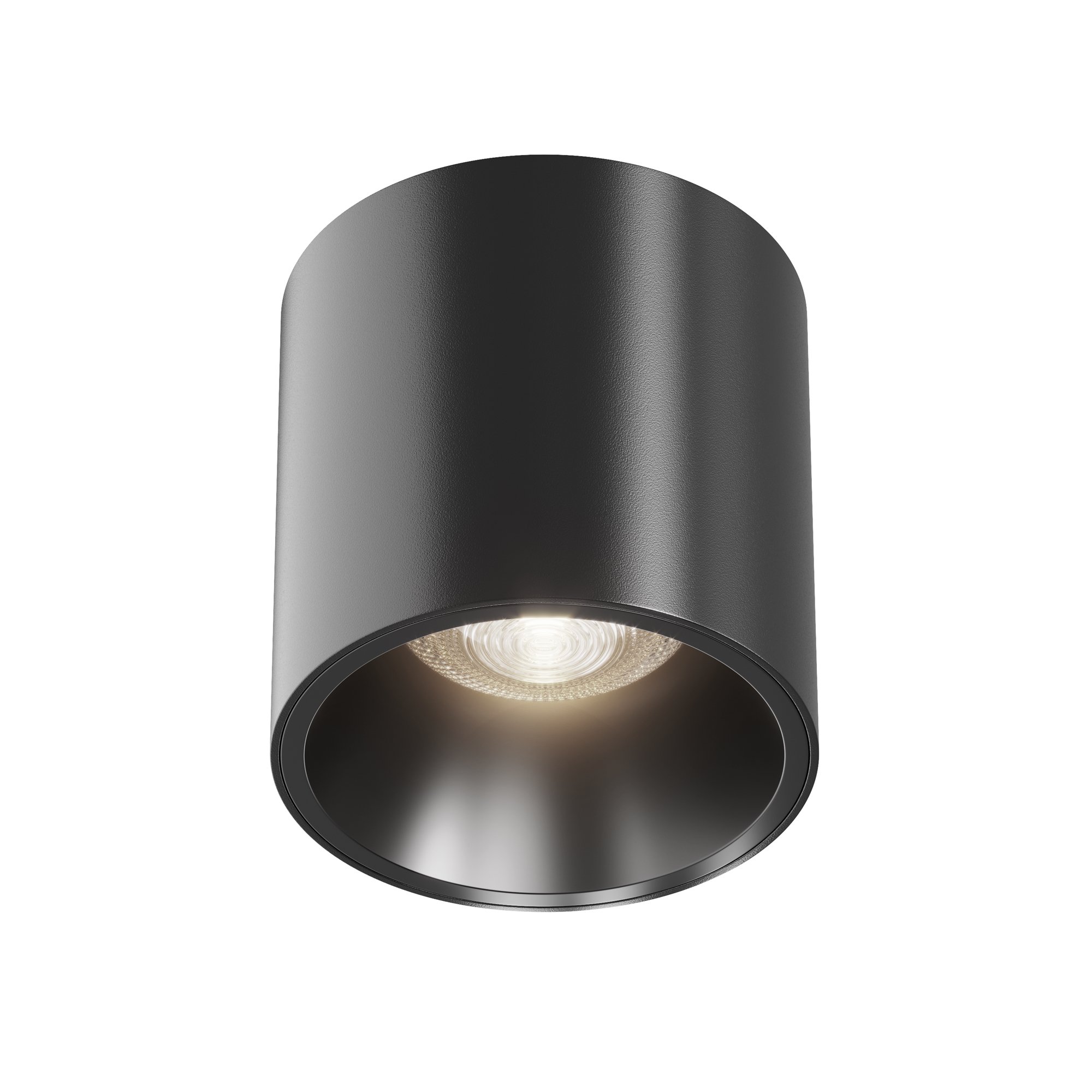 Oprawa sufitowa natynkowa LED Alfa – okrągła, tuba 7 cm, 12W, 4000K, kąt 24°, ściemnialna, czarna