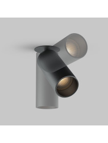 Oprawa sufitowa natynkowa wpuszczana LED Focus – okrągła, spot, regulowany, 12W, 3000K, kąt 50°, czarna Oprawa sufitowa natynkowa wpuszczana LED Focus – okrągła, spot, regulowany, 12W, 3000K, kąt 50°, czarna