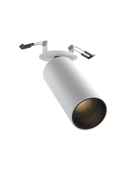 Oprawa sufitowa natynkowa wpuszczana LED Focus – okrągła, spot, regulowany, 12W, 3000K, kąt 50°, biała Oprawa sufitowa natynkowa wpuszczana LED Focus – okrągła, spot, regulowany, 12W, 3000K, kąt 50°, biała