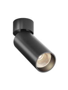 Oprawa sufitowa natynkowa LED Focus – okrągła, spot, regulowany, 12W, 3000K, kąt 50°, czarny reflektor