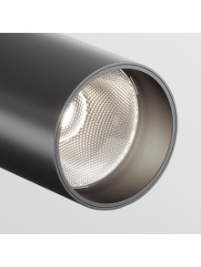 Oprawa sufitowa natynkowa LED Focus – okrągła, spot, regulowany, 12W, 4000K, kąt 50°, czarny reflektor