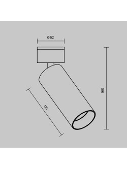 Oprawa sufitowa natynkowa LED Focus – okrągła, spot, regulowany, 12W, 4000K, kąt 50°, czarny reflektor