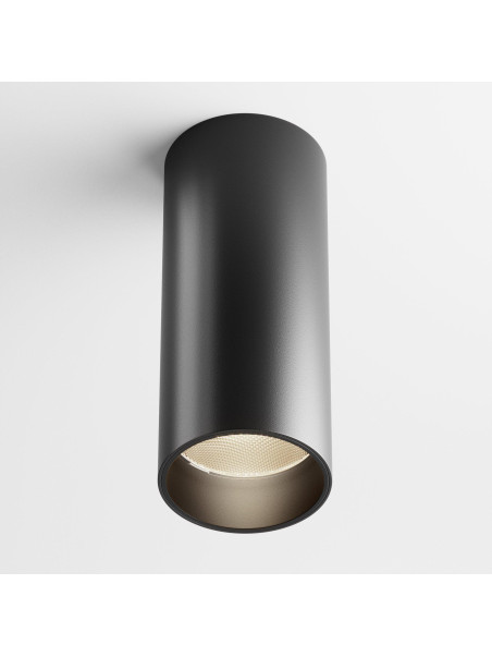 Oprawa sufitowa natynkowa LED Focus – okrągła, tuba, 12W, 3000K, kąt 50°, czarna Oprawa sufitowa natynkowa LED Focus – okrągła, tuba, 12W, 3000K, kąt 50°, czarna