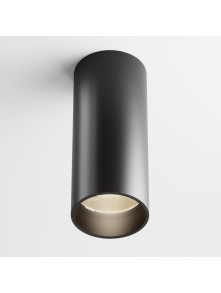 Oprawa sufitowa natynkowa LED Focus – okrągła, tuba, 12W, 3000K, kąt 50°, ściemnialna, czarna