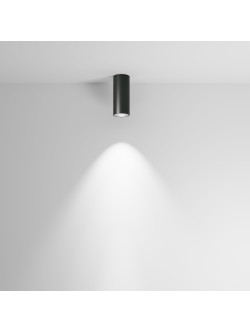 Oprawa sufitowa natynkowa LED Focus – okrągła, tuba, 12W, 3000K, kąt 50°, ściemnialna, czarna