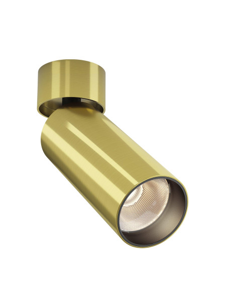 Oprawa sufitowa natynkowa LED Focus – okrągła, spot, regulowany, 12W, 3000K, kąt 50°, mosiężny reflektor Oprawa sufitowa natynkowa LED Focus – okrągła, spot, regulowany, 12W, 3000K, kąt 50°, mosiężny reflektor