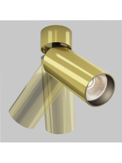 Oprawa sufitowa natynkowa LED Focus – okrągła, spot, regulowany, 12W, 3000K, kąt 50°, mosiężny reflektor