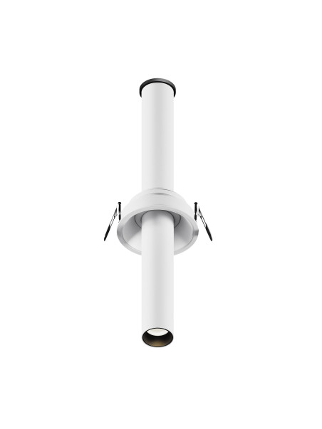 Oprawa sufitowa wpuszczana LED Focus T – wysuwana tuba 30 cm, regulowana, okrągła, 7W, 3000K, kąt 36°, biała Oprawa sufitowa wpuszczana LED Focus T – wysuwana tuba 30 cm, regulowana, okrągła, 7W, 3000K, kąt 36°, biała