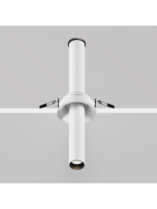 Oprawa sufitowa wpuszczana LED Focus T – wysuwana tuba 30 cm, regulowana, okrągła, 7W, 3000K, kąt 36°, biała Oprawa sufitowa wpuszczana LED Focus T – wysuwana tuba 30 cm, regulowana, okrągła, 7W, 3000K, kąt 36°, biała