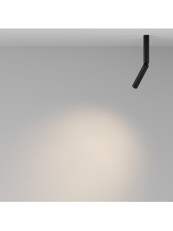 Oprawa sufitowa natynkowa LED Focus T – okrągła, regulowana, wąska tuba, 6W, 3000K, kąt 36°, czarna